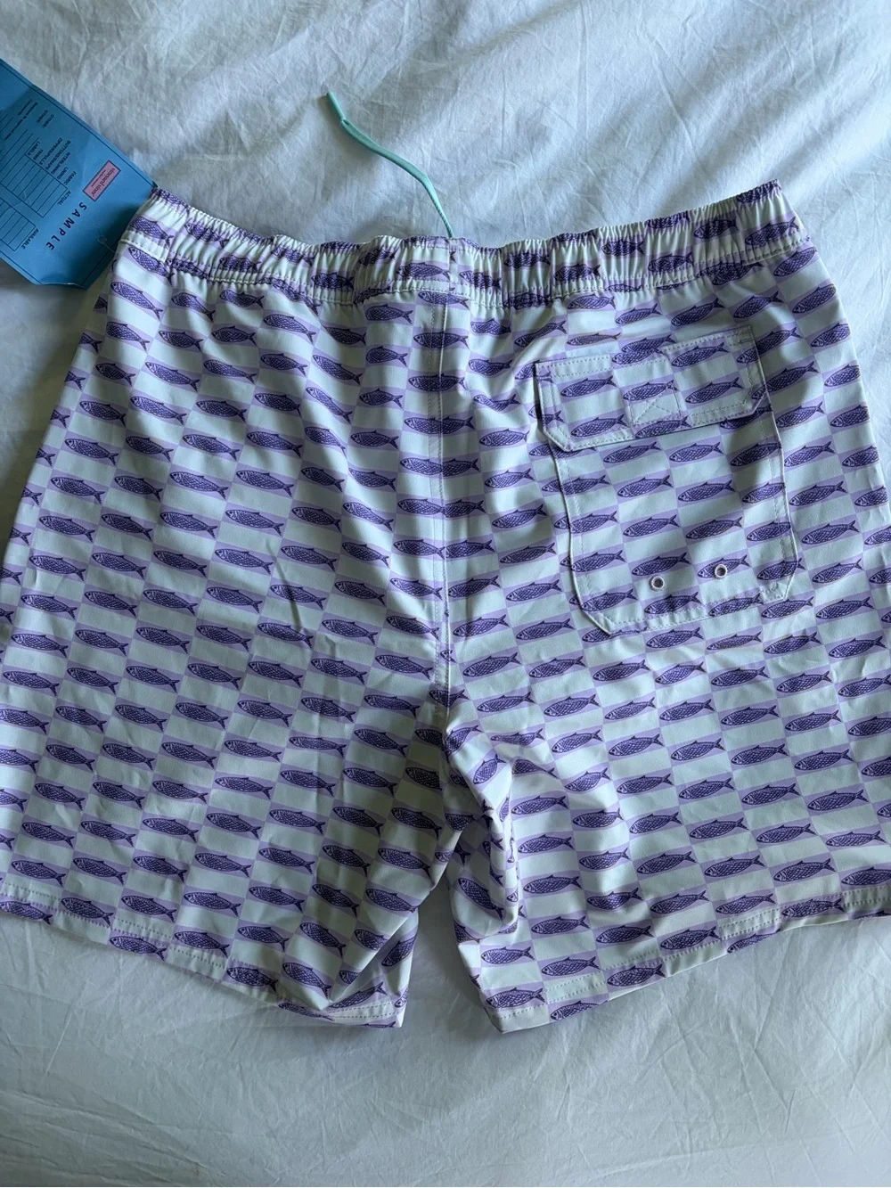 Never Worn Vineyard Vines Men’s M Fish-Print Swim Trunks